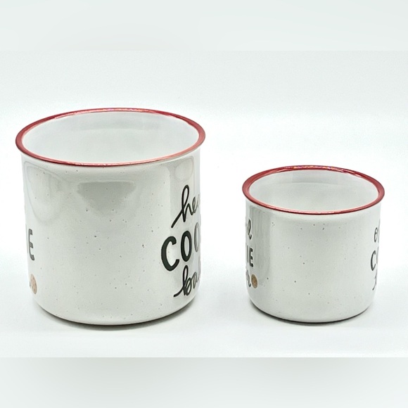 NWOT Adult & Child Dayna Lee Eccolo Head Cookie Baker, Official Taster Mug Set - Picture 10 of 12